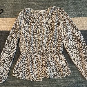 Cheetah print Nine West blouse